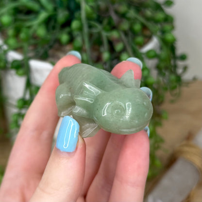 Green Aventurine Axolotl (Y437)