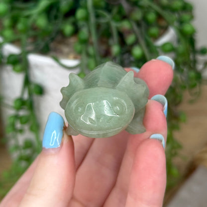 Green Aventurine Axolotl (Y437)