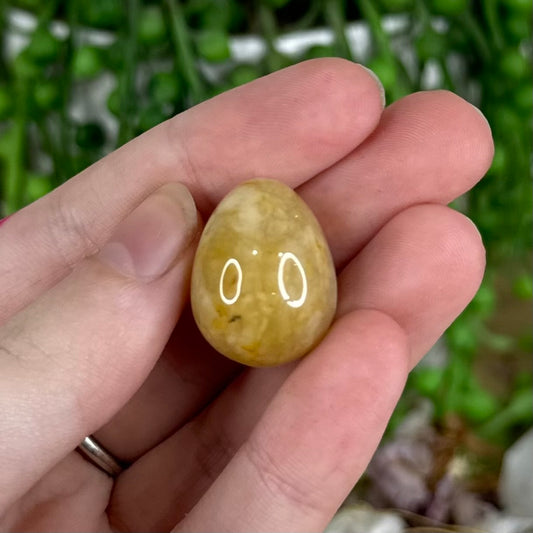 Yellow Jade Tiny Egg