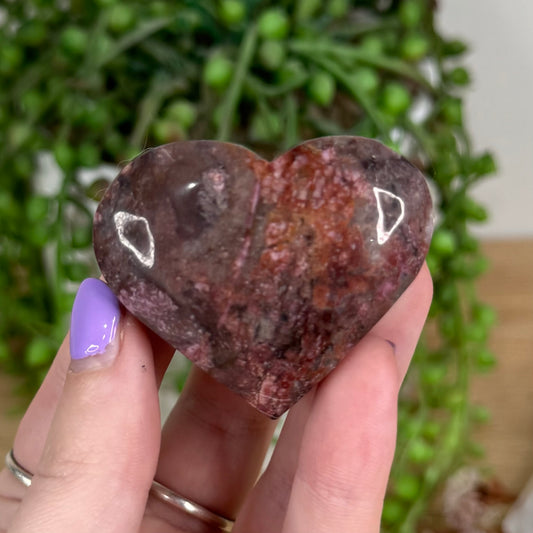 Cobalto Calcite Heart (T711)