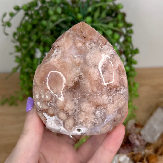 Pink Amethyst / Flower Agate Arch Free Form (T760)