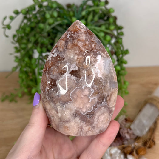 Pink Amethyst / Flower Agate Arch Free Form (T759)