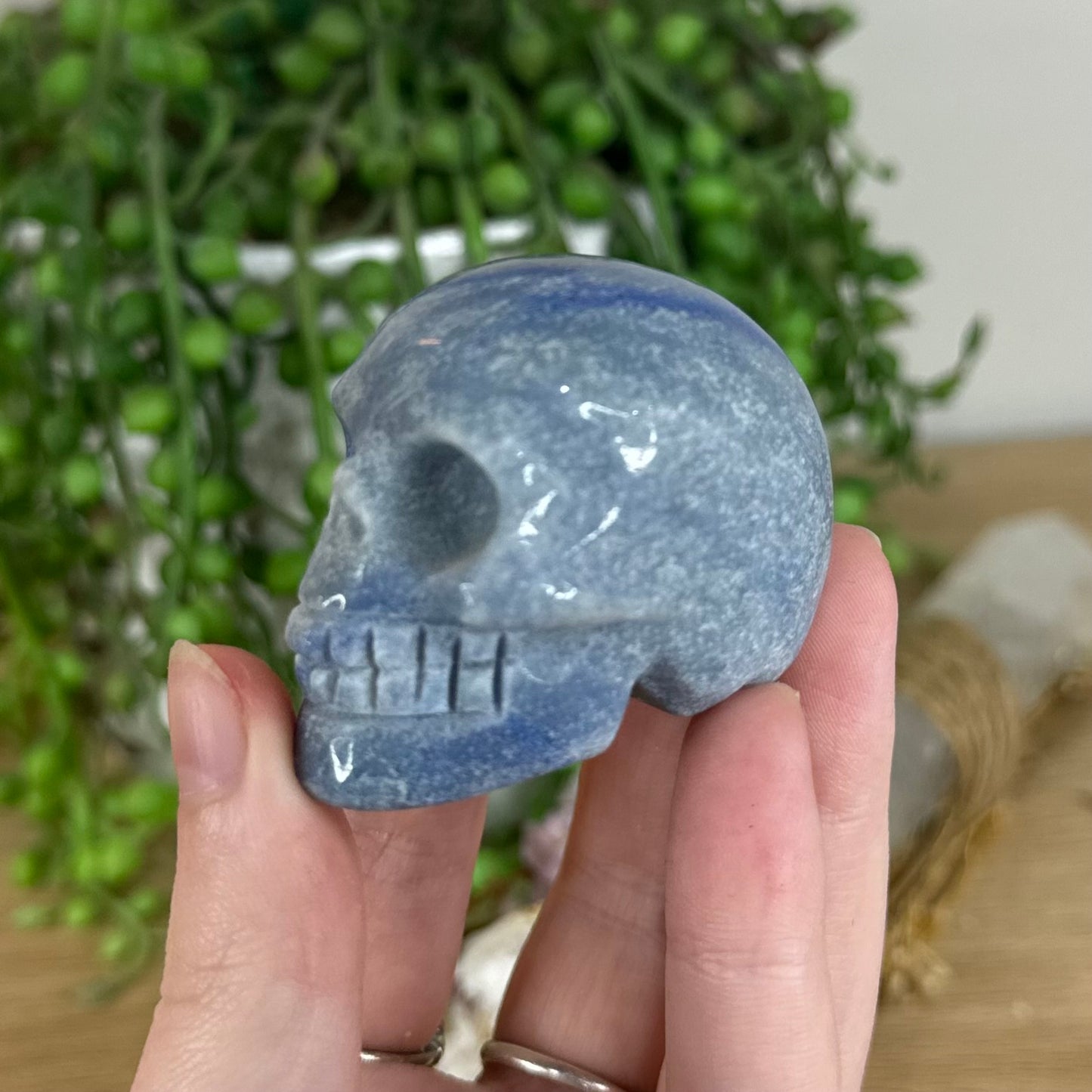 Blue Aventurine Skull (P84)