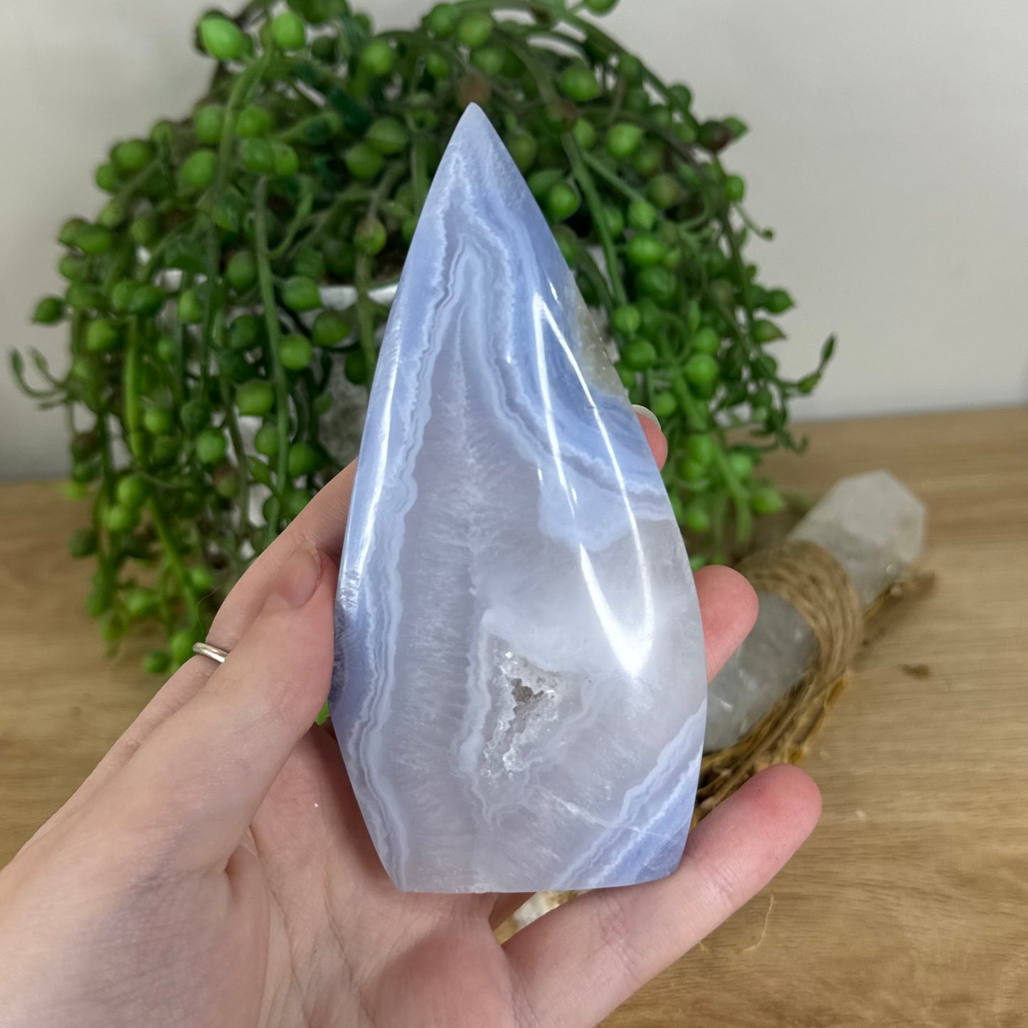 Blue Lace Agate Arch Free Form (P68)