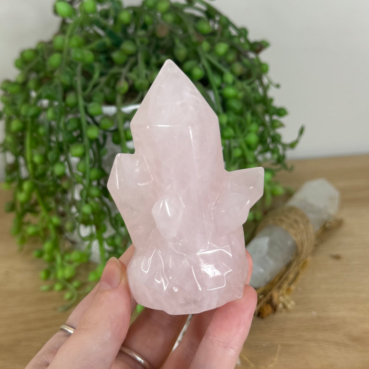 Rose Quartz Cluster Carving (P48)