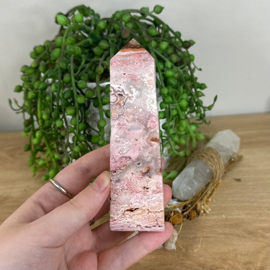 Pink Indonesian Agate Tower (P20)