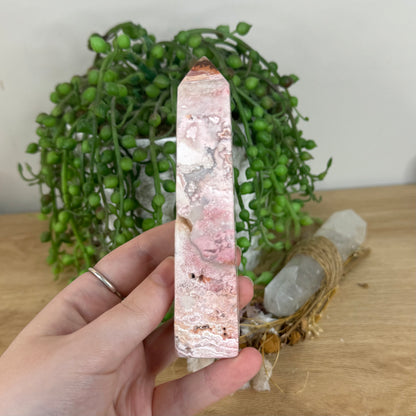 Pink Indonesian Agate Tower (P20)