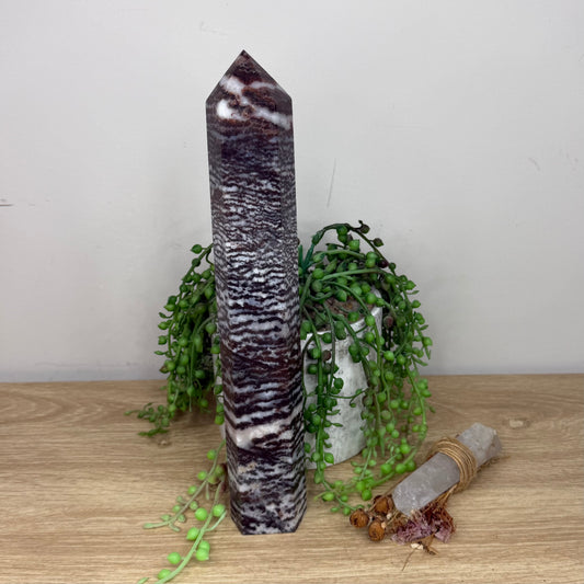 Purple Zebra Jasper Tower (Z402)