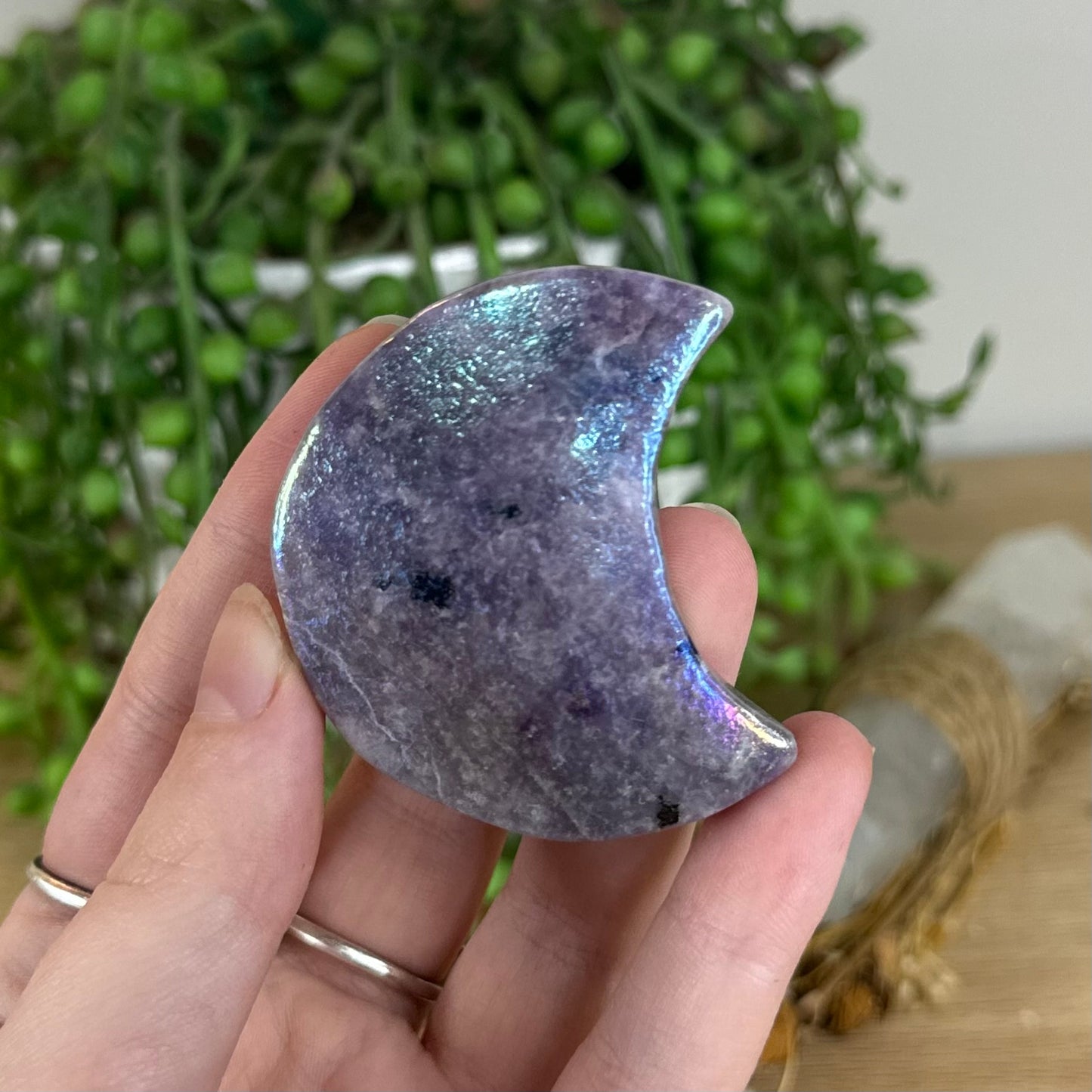 Aura Lepidolite Moon (P116)