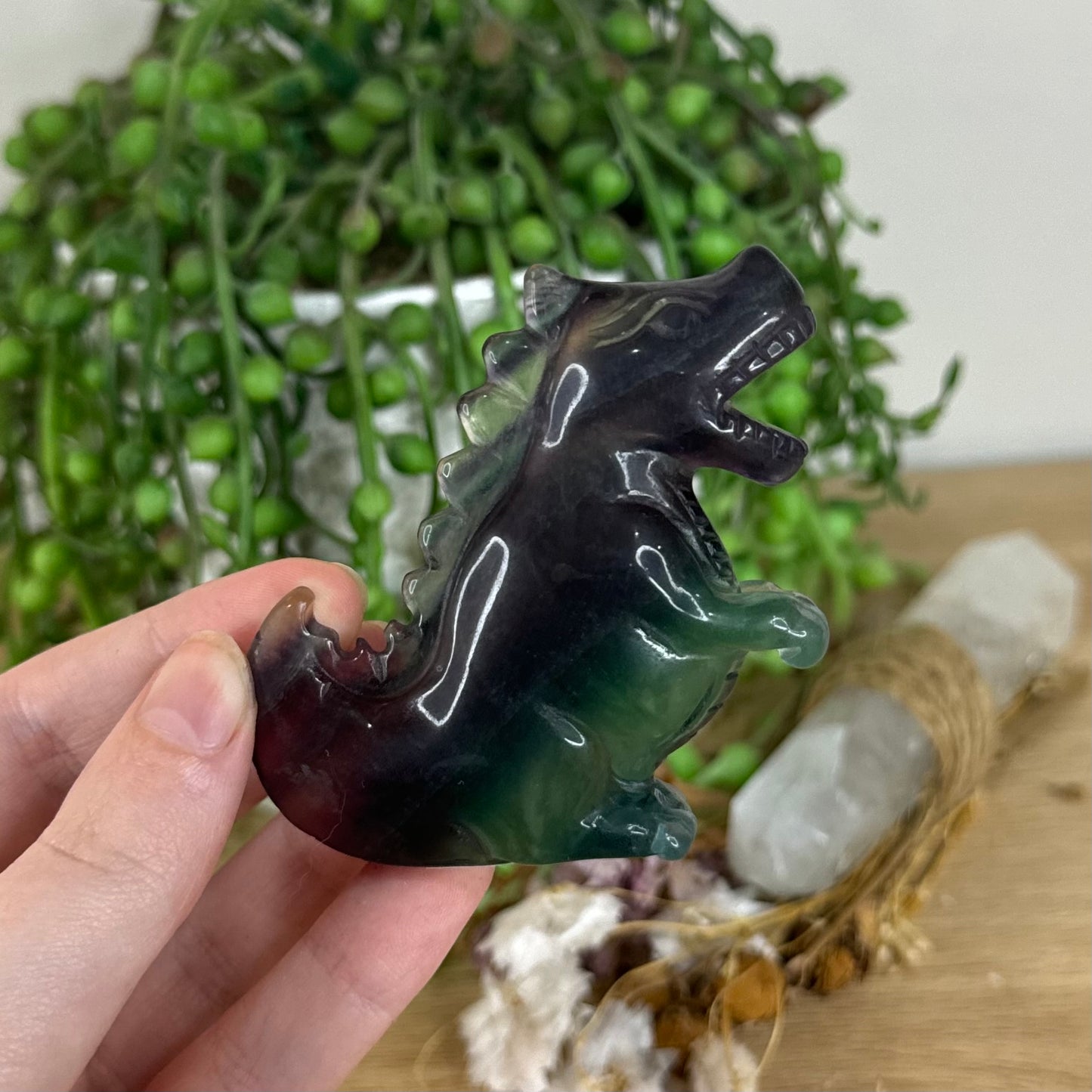 Rainbow Fluorite Dinosaur (P6)