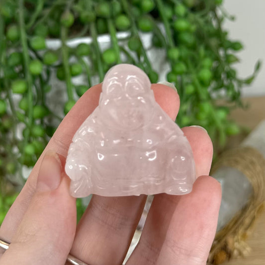 Rose Quartz Buddha (P119) (P120)