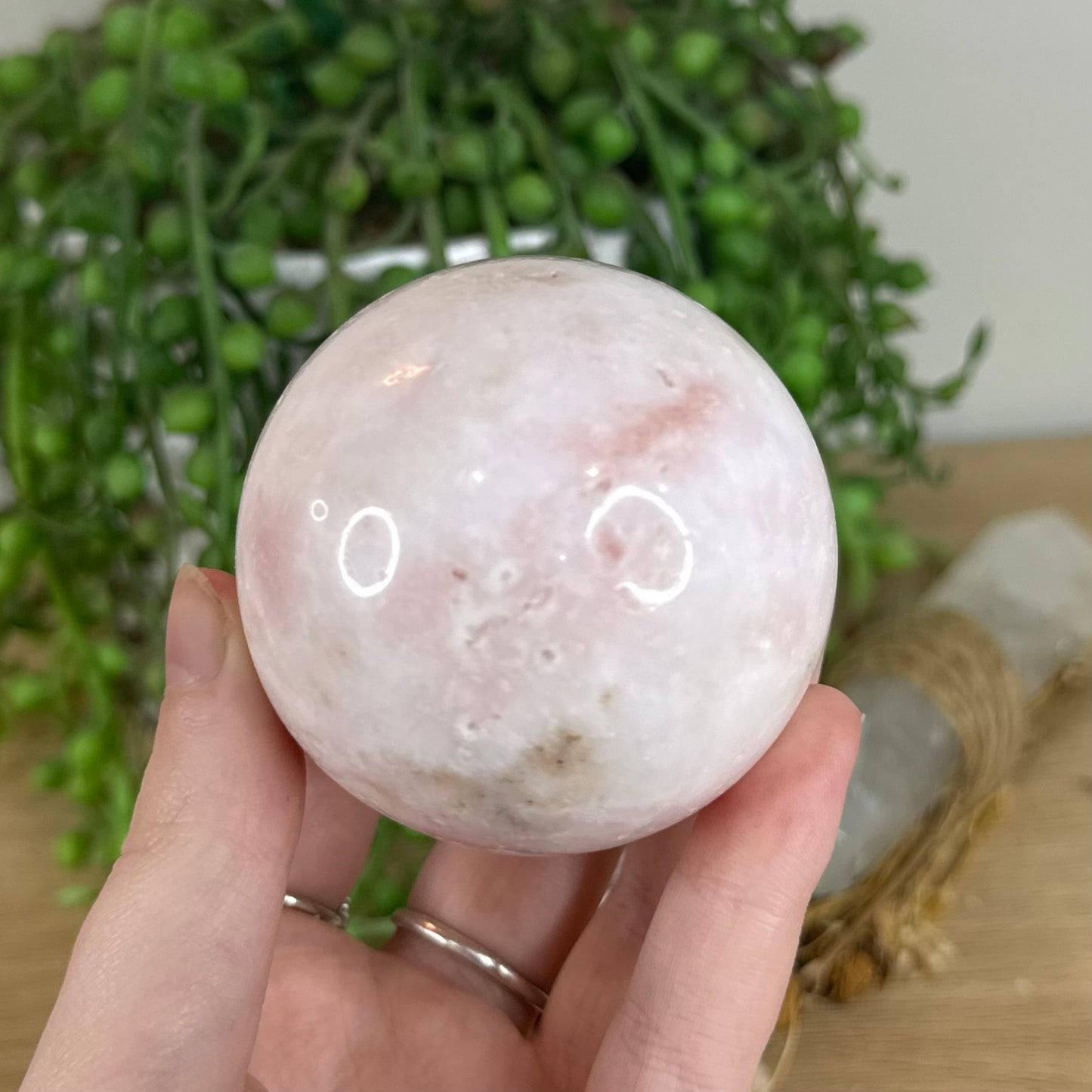 Pink Aragonite Sphere (P23)