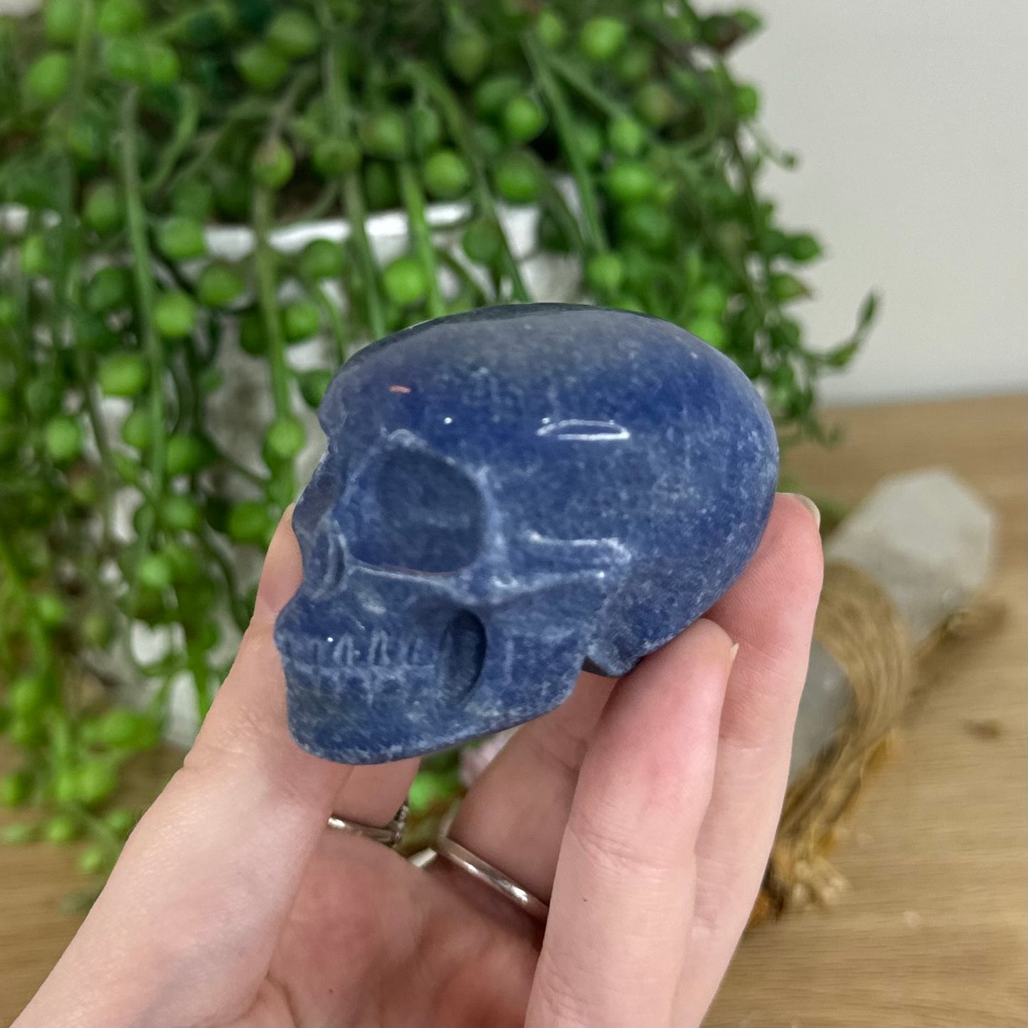 Blue Aventurine Skull (P140)