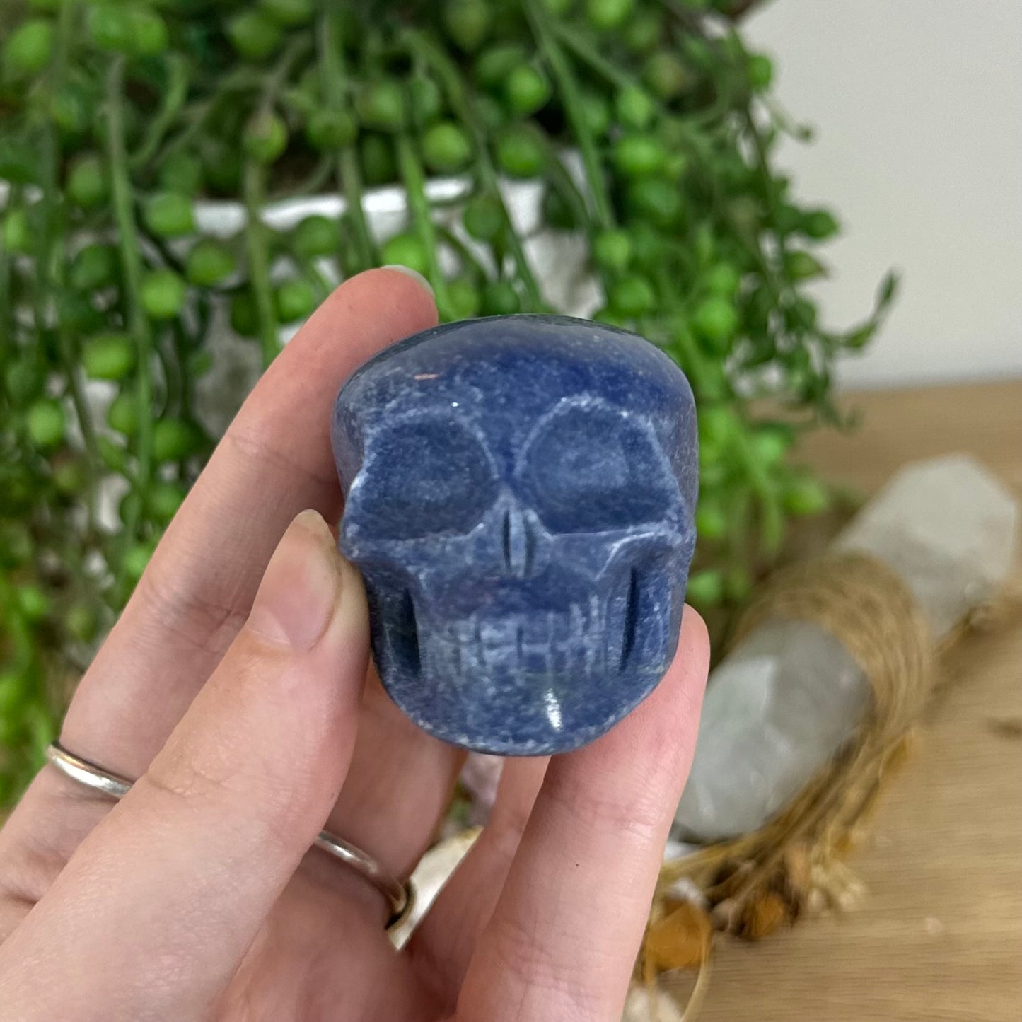 Blue Aventurine Skull (P140)