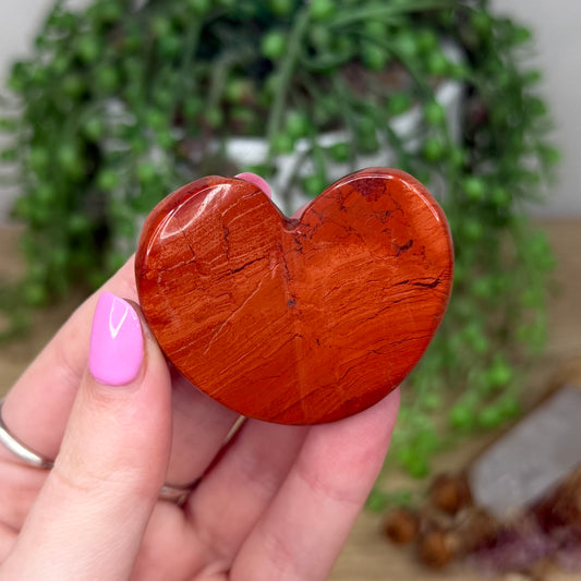 Red Jasper 3D Heart (Z529)