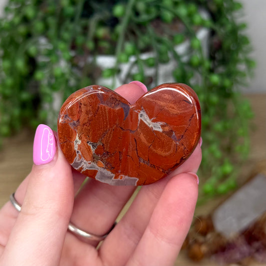 Red Jasper 3D Heart (Z528)