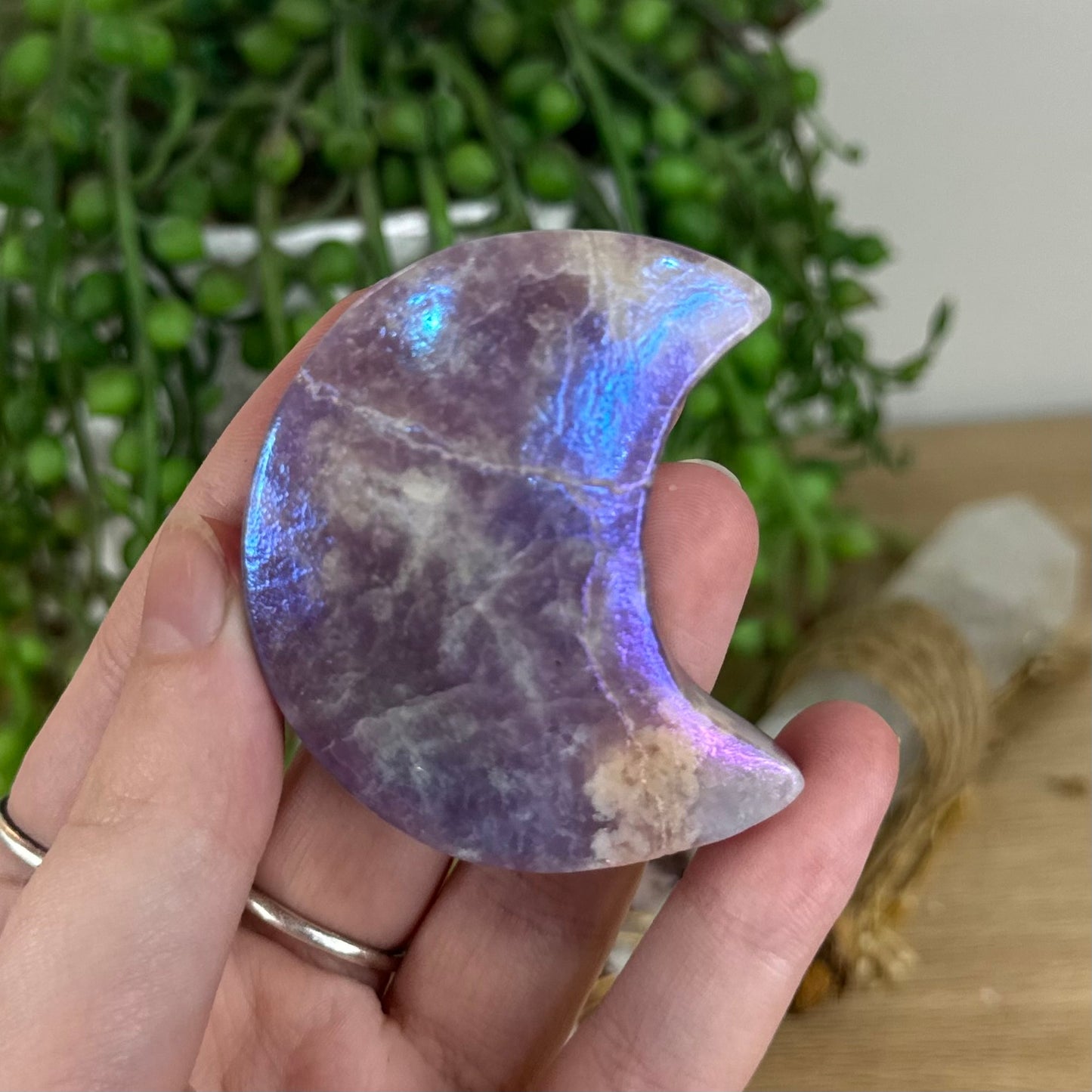 Aura Lepidolite Moon (P118)