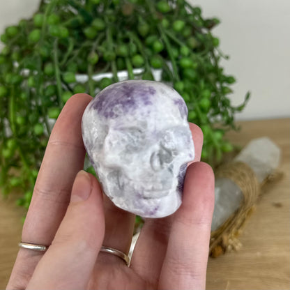 Lepidolite Skull (P142)