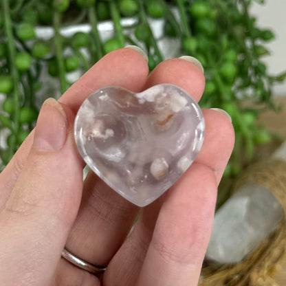 Flower Agate Mini Heart Bowl (P184)