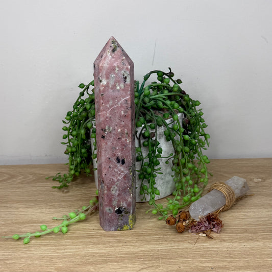 Plum Blossom Tourmaline Tower (Z356)