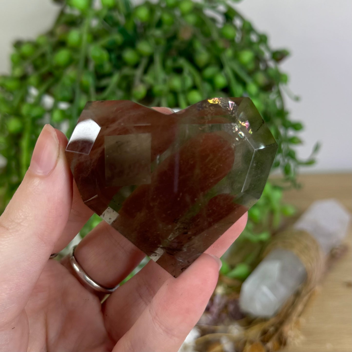 Smokey Quartz Heart (M462)