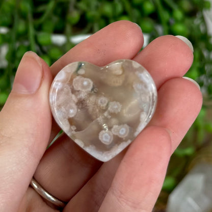 Flower Agate Mini Heart Bowl (P182)