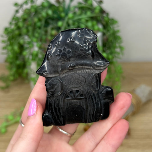 Silver Sheen Obsidian Pixie Door (Z451)