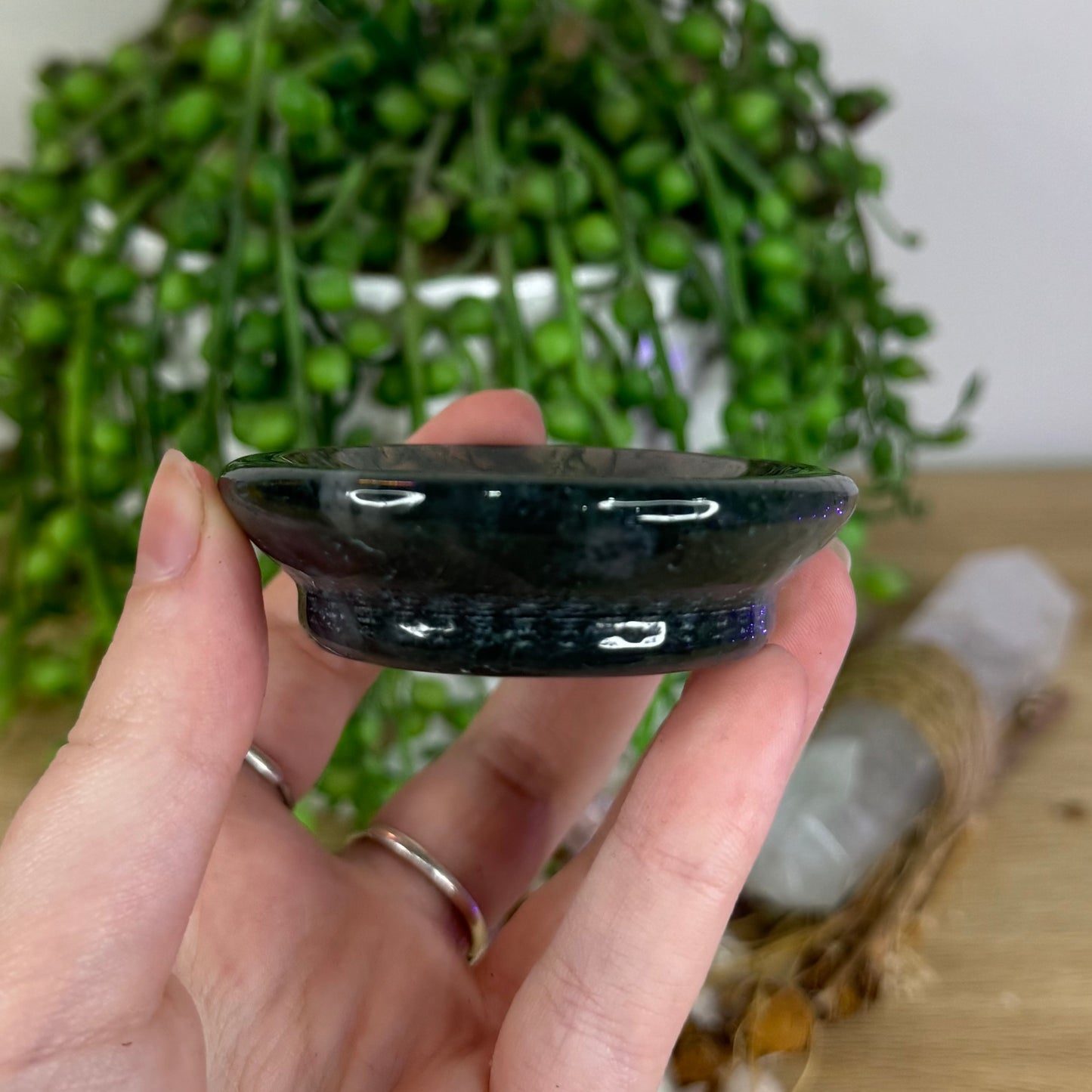 Moss Agate Bowl (O659)