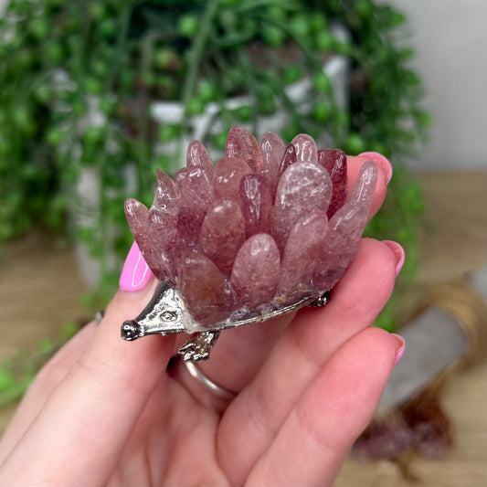 Strawberry Quartz Hedgehog (Z482)