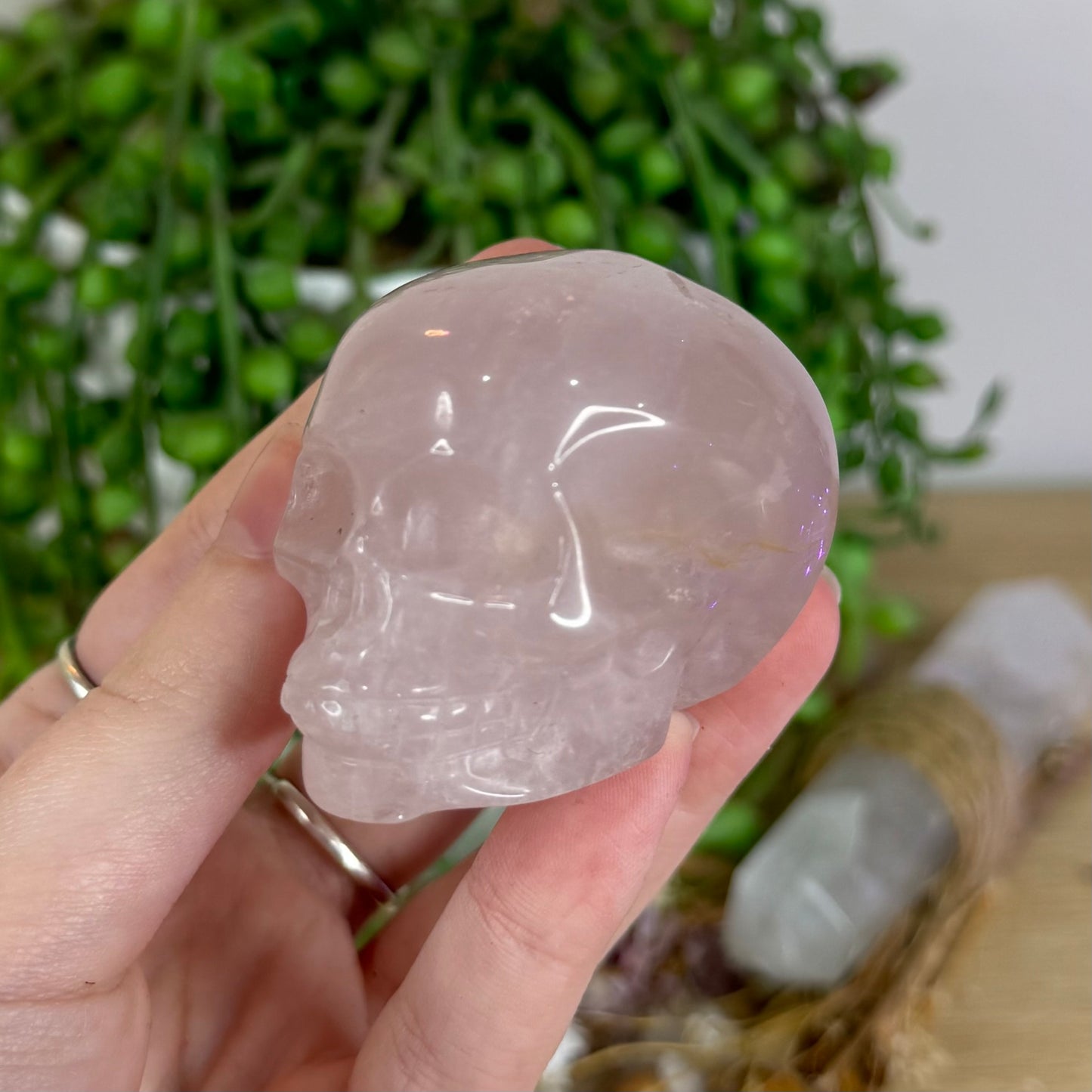 Rose Quartz Skull (P141)