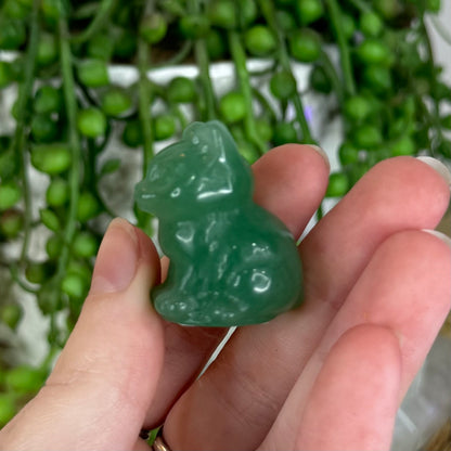 Green Aventurine Small Cat (P156) (P157)