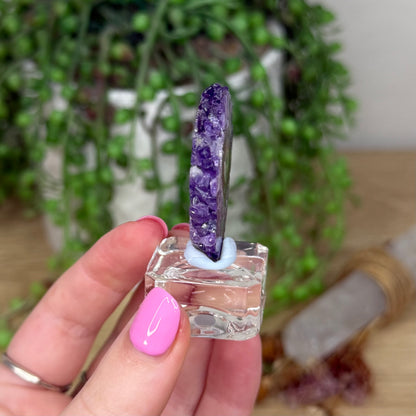 Amethyst Stalactite Slice On Stand (Z369)