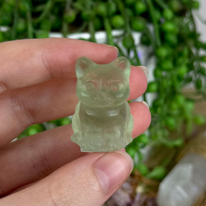 Green Fluorite Small Cat (P154) (P153)