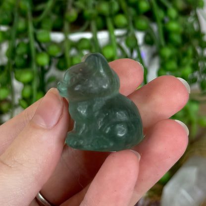 Green Fluorite Small Cat (P152)