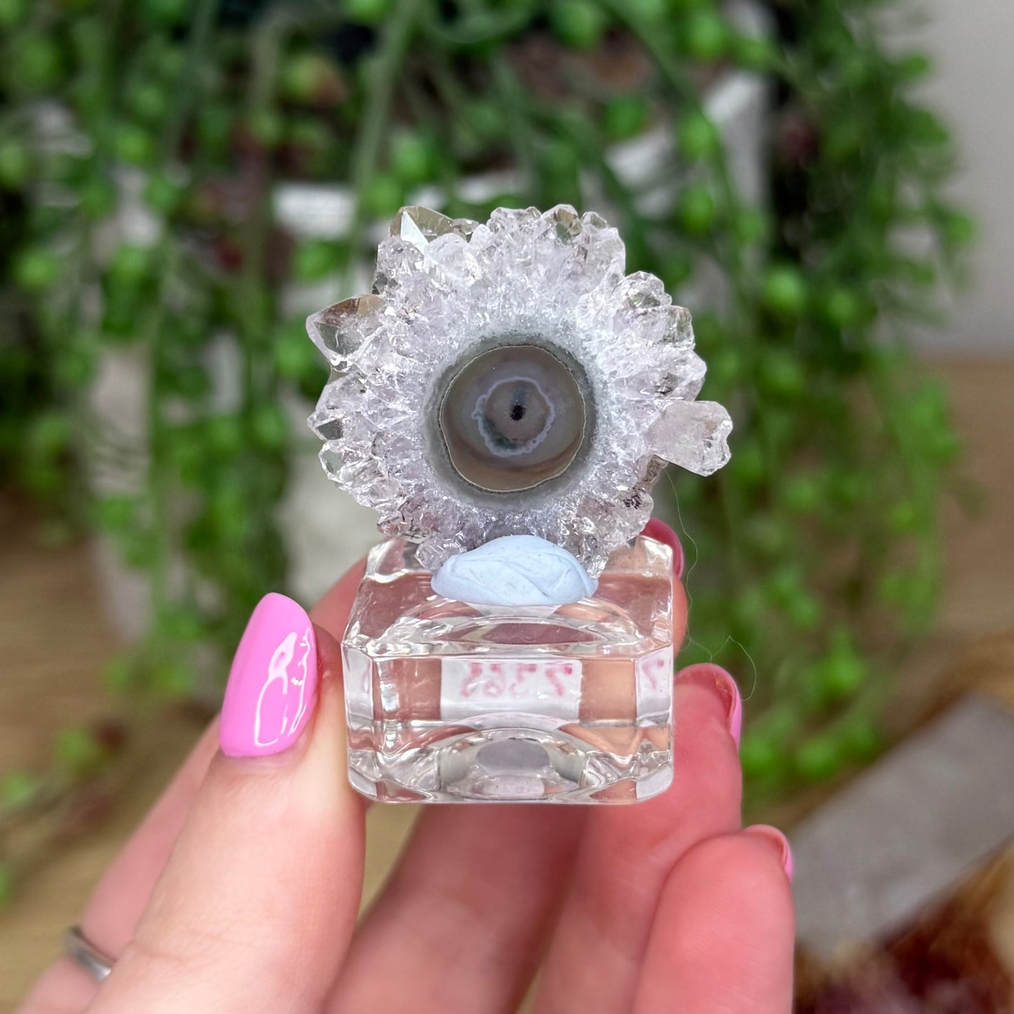 Amethyst Stalactite Slice On Stand (Z365)