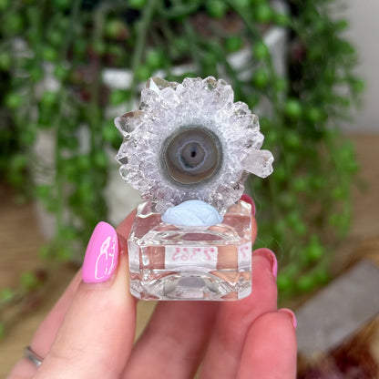 Amethyst Stalactite Slice On Stand (Z365)