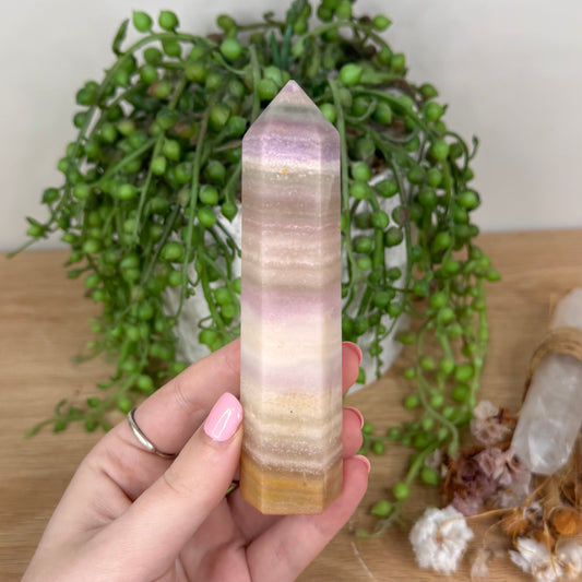 Silky Fluorite Point (T968)