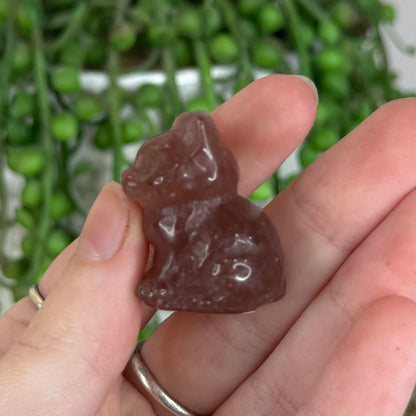 Strawberry Quartz Small Cat (P161)