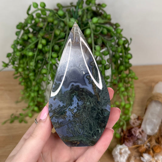 Moss Agate Arch Free Form (T963)