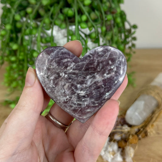Purple Mica Heart (P267)