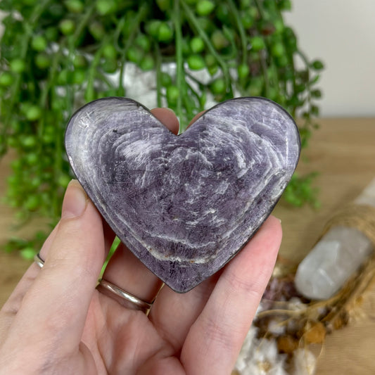 Purple Mica Heart (P269)