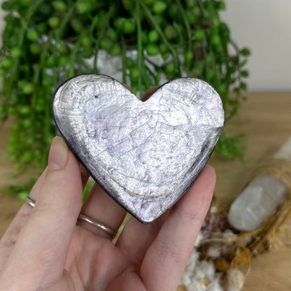 Purple Mica Heart (P269)