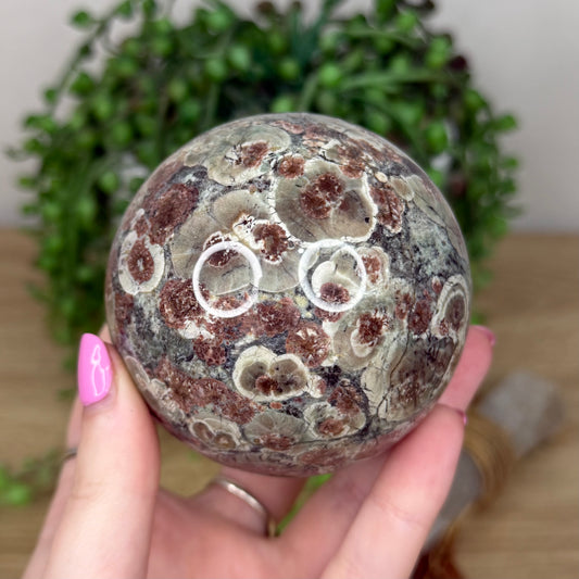 Russian Flower Agate Sphere (Z677)