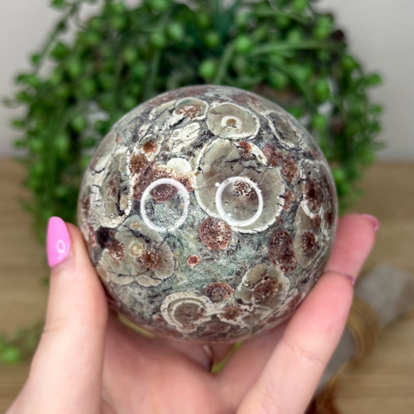 Russian Flower Agate Sphere (Z677)