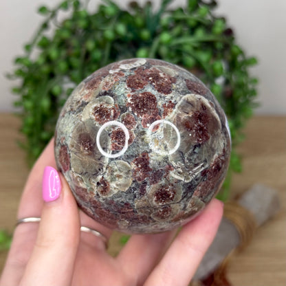 Russian Flower Agate Sphere (Z677)