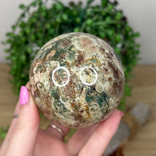 Russian Flower Agate Sphere (Z676)