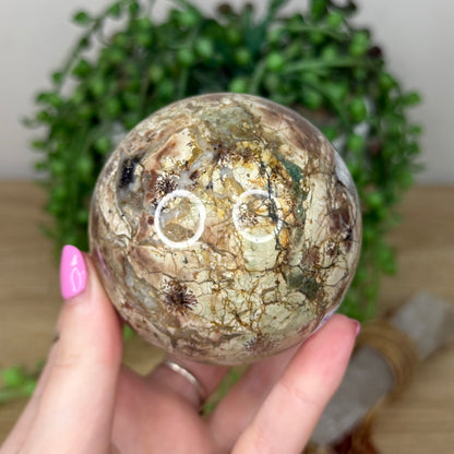 Russian Flower Agate Sphere (Z676)