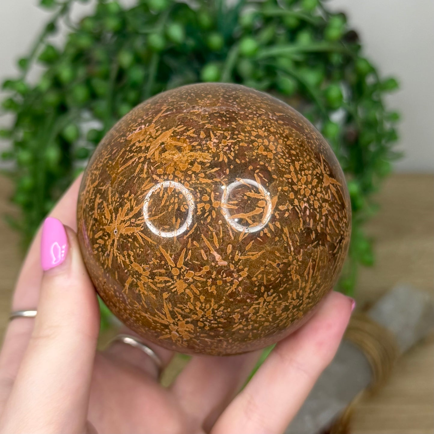 Firework Jasper Sphere (Z674)