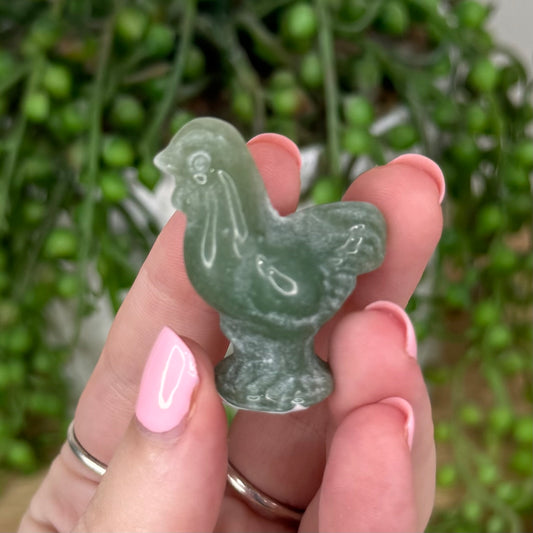 Green Aventurine Chicken (T931)