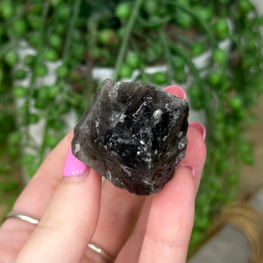 Smokey Quartz Raw Plug In Light 1